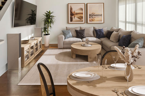 Decorated Living Room